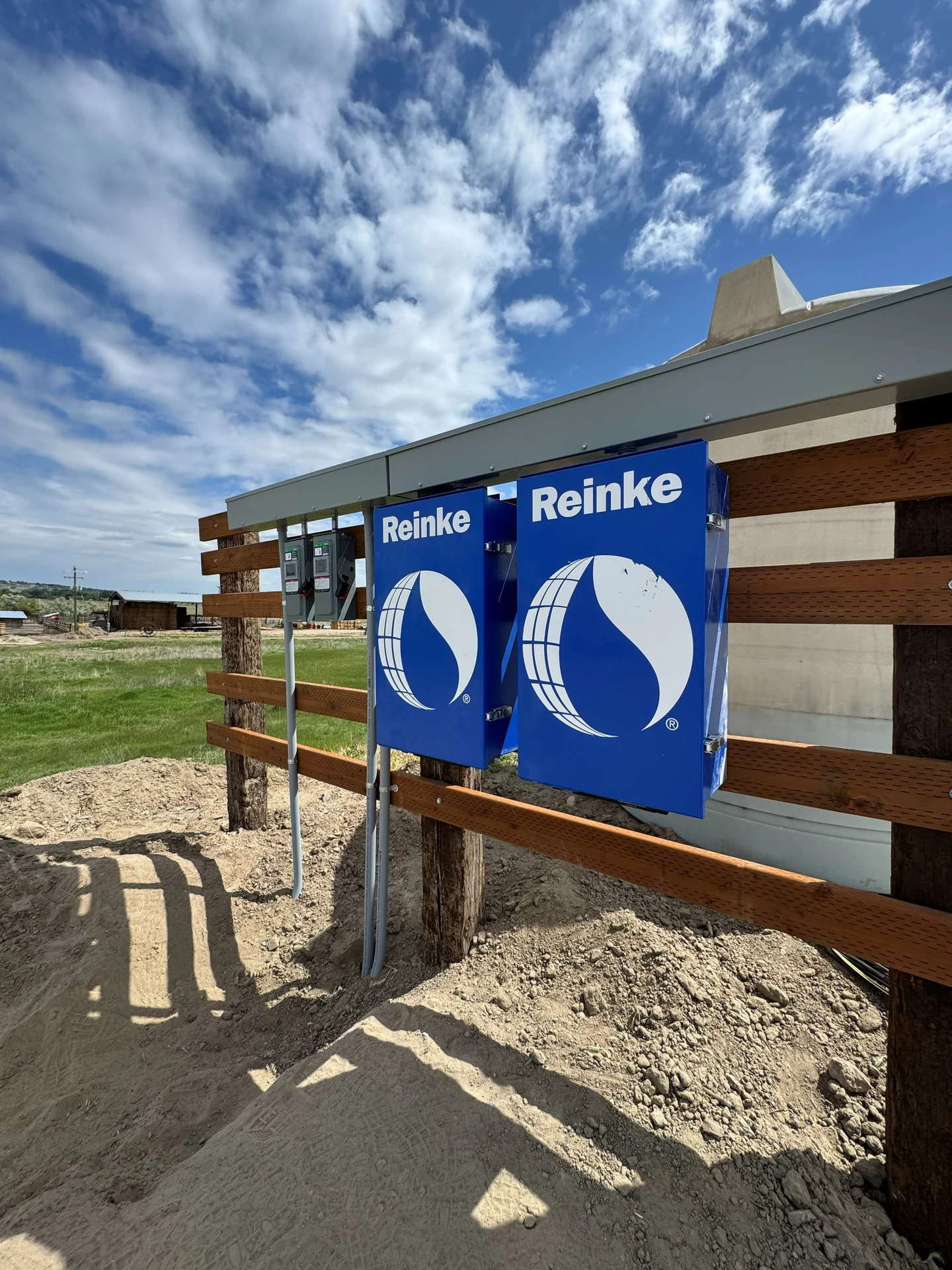 Agricultural Reinke irrigation control panel electrical installation in Ontario, OR by Campbell Electric