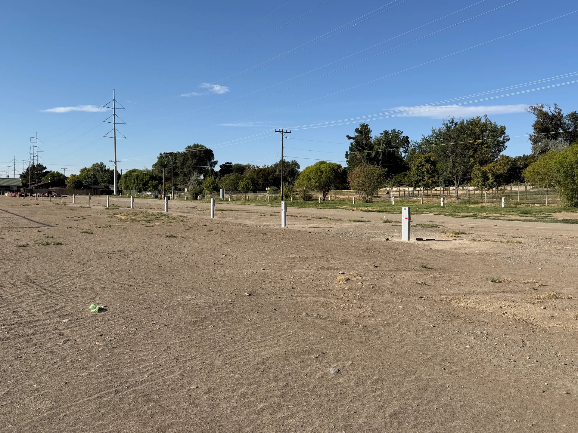 Commercial RV park site electrical pedestal and utility hookup installation in Ontario, OR by Campbell Electric