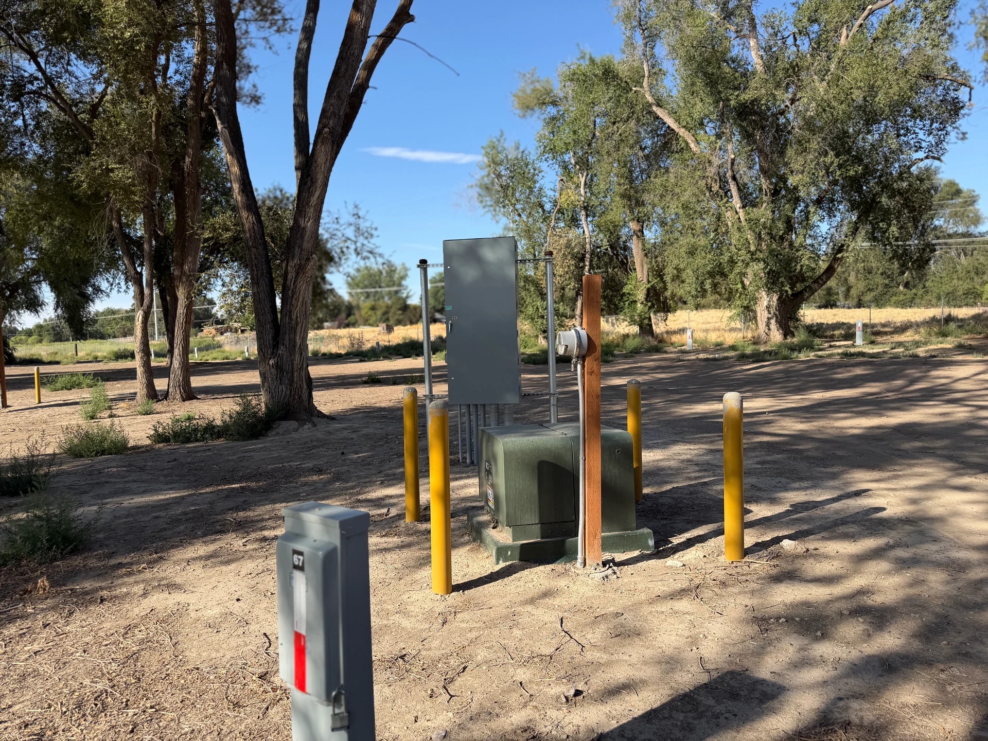 Pad mounted transformer electrical panel and power pedestal installation in Ontario, OR by Campbell Electric